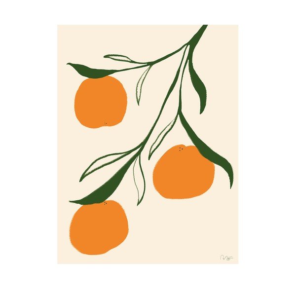 Poster 30x40 cm Orange – Anna Mörner – The Poster Club
