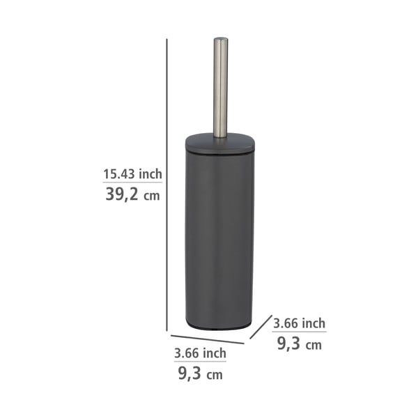 Scopino in acciaio inox grigio scuro Alassio - Wenko-image-1