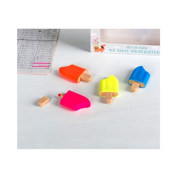 Set di 4 evidenziatori Ice Lolly - Rex London-image-3