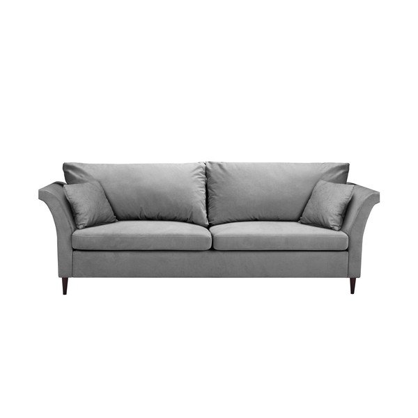 Divano letto grigio chiaro con contenitore Pivoine - Mazzini Sofas