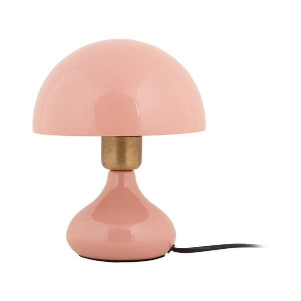 Lampada da tavolo rosa con paralume in metallo (altezza 23 cm) Binc - Leitmotiv