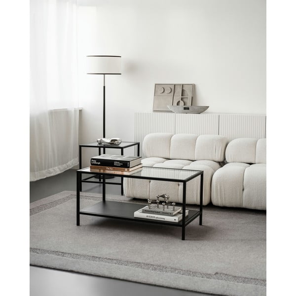 Tappeto in lana grigio 200x300 cm Morphic Rocca - Agnella-image-2