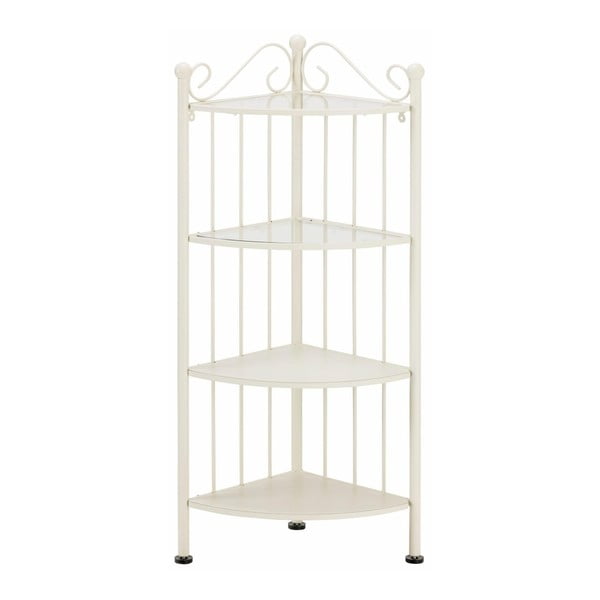 Bílá rohová kovová polička Støraa Isabelle