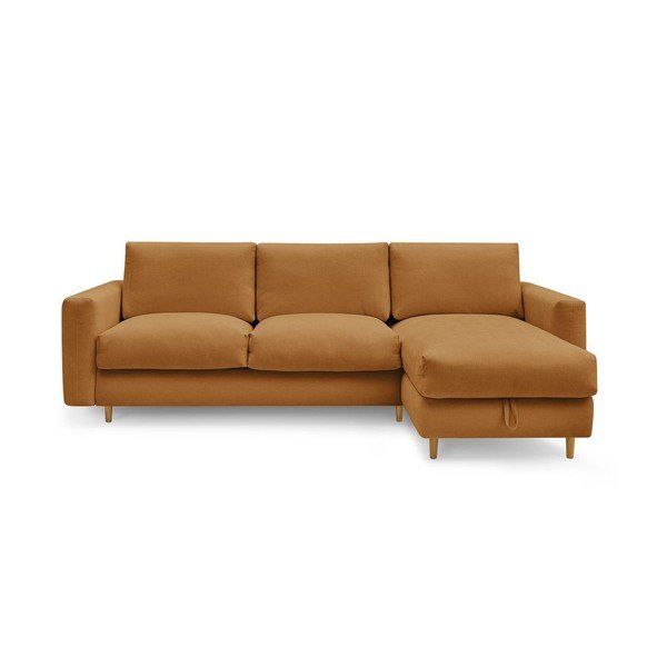 Divano angolare color senape Nouveau Cocoone – Bobochic Paris