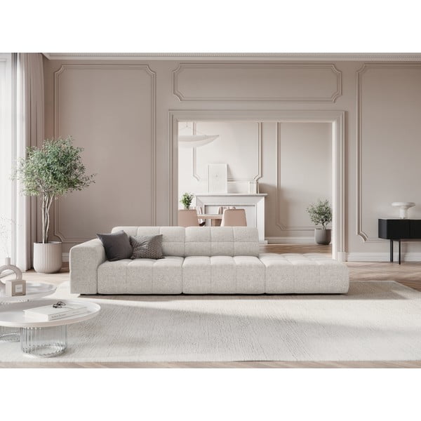 Chaise-lounge in grigio chiaro (con penisola a sinistra) Chicago – Cosmopolitan Design-image-1