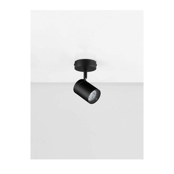 Faretto nero opaco in metallo con struttura flessibile 12x8 cm Alma – Nova Luce-image-2