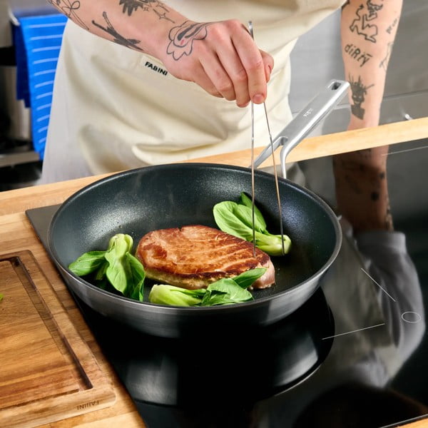 Padella in acciaio inox con superficie antiaderente ø 30 cm Lucca 3.0 – FABINI-image-1