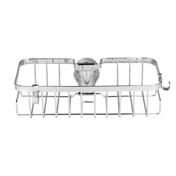 Mensola da bagno autoportante in acciaio inox in colore argento Floresta - Wenko-image-2