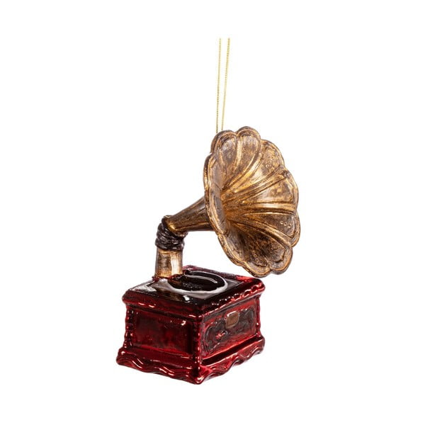 Decorazione per albero di natale fatta a mano 11 cm Gramophone – Sass & Belle