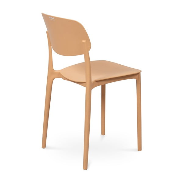 Sedia da esterno color pesca in plastica Hébé – Bonami Essentials-image-2