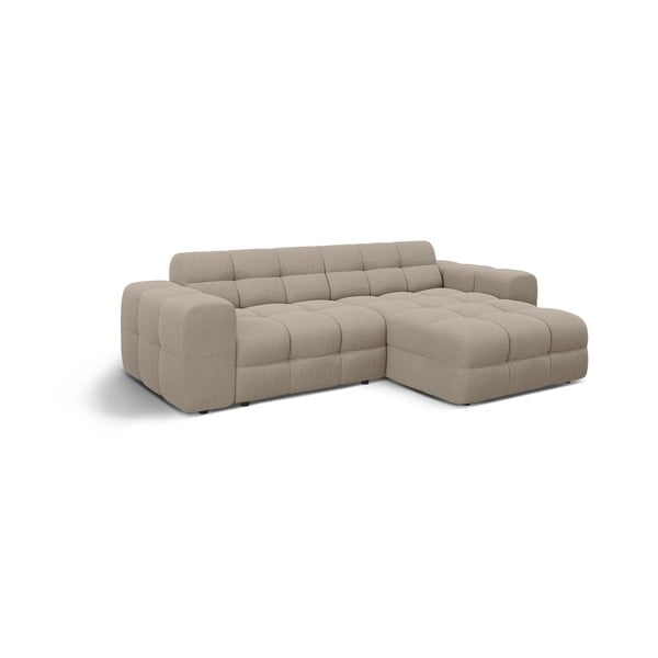 Divano angolare marrone (con penisola a destra/con chaise lounge) Kendal – Micadoni -image-3