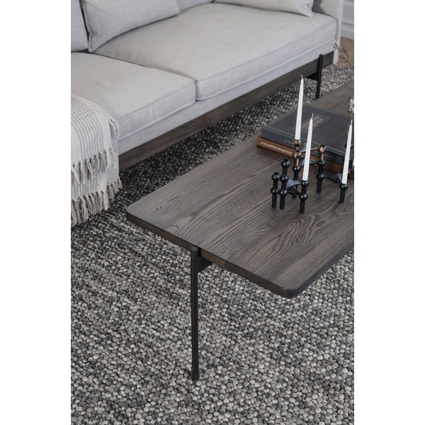 Tavolino in frassino marrone 145 x 60 cm Shelton - Rowico-image-2