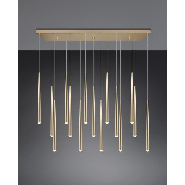Lampadario LED dorato Cala – Trio Select-image-1