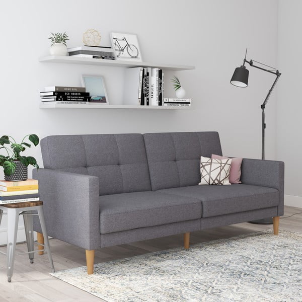 Divano letto grigio 82 cm Lilly - Støraa-image-2