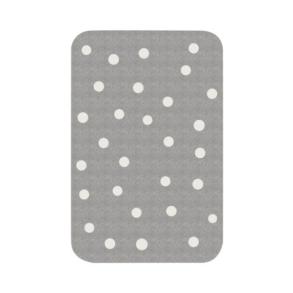 Dětský šedý koberec Zala Living Dots, 67 x 120 cm