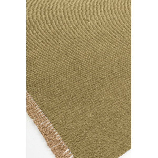 Passatoia verde in misto cotone tessuta a mano 80x150 cm Channa – Jotex-image-4