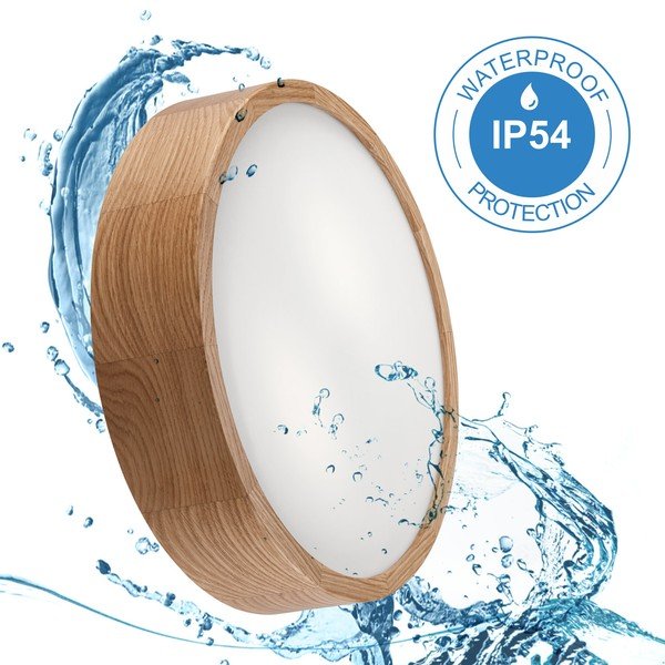 Plafoniera in colore naturale con paralume in vetro Eveline - LAMKUR-image-4