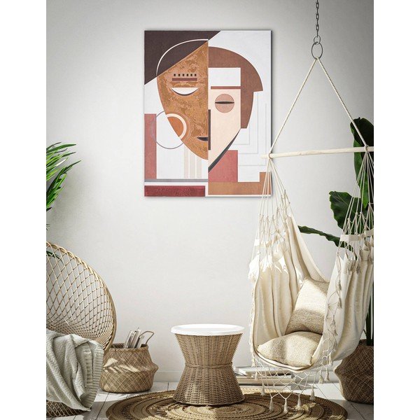 Dipinto a mano Faccia etica, 60 x 80 cm - Mauro Ferretti-image-1