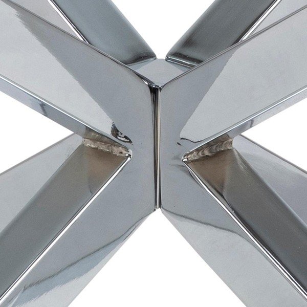 Tavolino rotondo in argento ø 82 cm Heaven - Actona-image-3