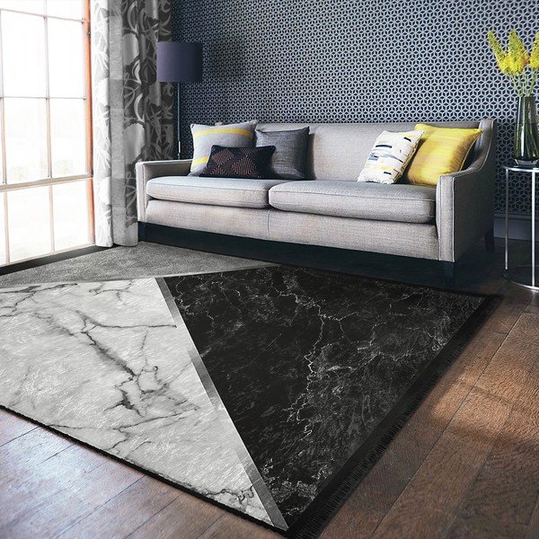Tappeto bianco-nero 80x150 cm - Mila Home-image-2