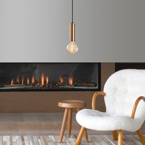 Lampadario dorato ø 4 cm Tempo – Opviq lights-image-1