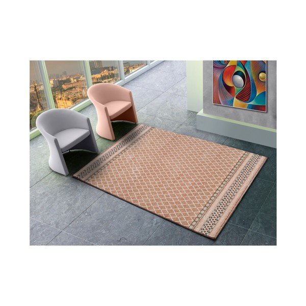 Tappeto da esterno rosa Sofie Pink Marro, 160 x 230 cm - Universal-image-1