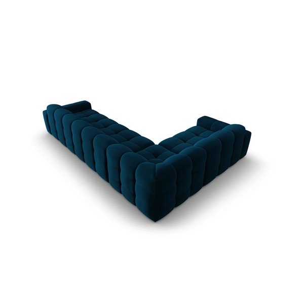 Divano angolare in velluto blu scuro (angolo sinistro) Kendal - Micadoni Home-image-4