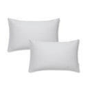 Set di 2 federe in cotone sateen grigio Standard, 50 x 75 cm Cotton Sateen - Bianca