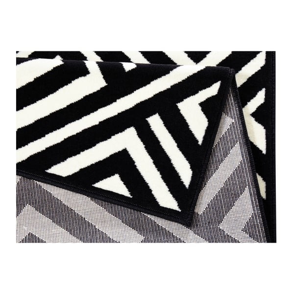 Tappeto bianco e nero , 140 x 200 cm Art - Zala Living-image-2