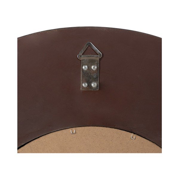 Specchio da parete rotondo con cornice dorata in legno 65x65 cm - Ixia-image-4