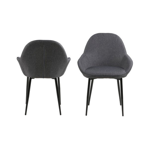 Sada 2 šedých jídelních židlí Actona Candis-image-3