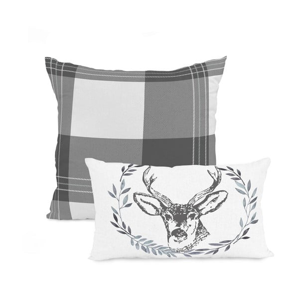 Set di 2 federe in cotone Alaska - Blanc