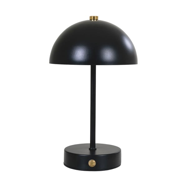 Lampada da tavolo a LED nero lucido (altezza 25 cm) Holt - House Nordic