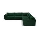 Divano angolare verde scuro con rivestimento in velluto Vanda – Mazzini Sofas