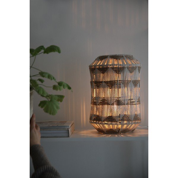 Lampada da tavolo di colore naturale con paralume in tessuto e con paralume in iuta (altezza totale 35 cm) Ano – Markslöjd-image-1