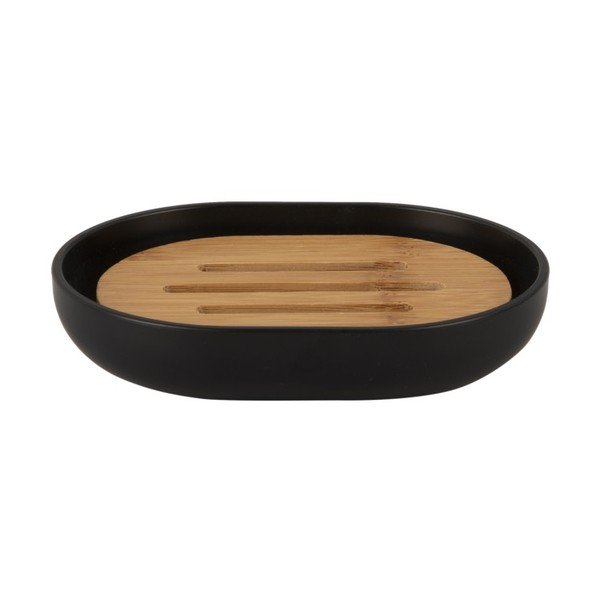 Set di accessori da bagno in plastica nera Decent - PT LIVING-image-4