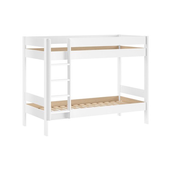 Letto da bambini a castello bianco con rete inclusa 90x200 cm Primo – Vipack