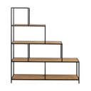 Libreria nera in rovere 135x150 cm Seaford - Actona