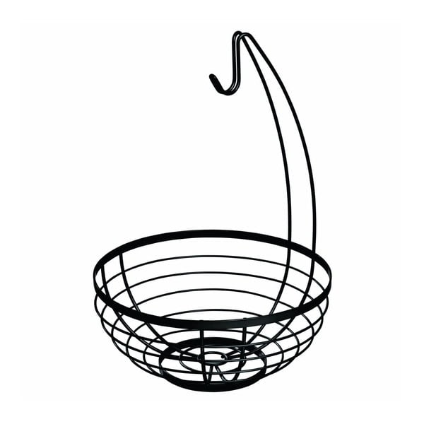 Cesto di frutta nero con gancio , ø 27,31 cm Austin - iDesign-image-2