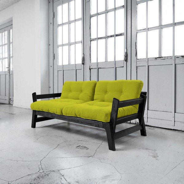 Rozkládací pohovka Karup Step Black/Pistacio