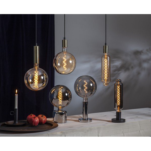 Supporto per lampada argentato 10 cm Glans – Star Trading-image-1