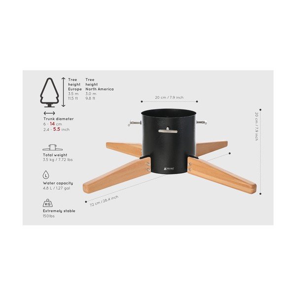 Supporto per albero di Natale Dark Timber - Tree Nest-image-1