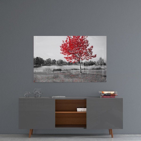 Pittura su vetro Albero rosso - Insigne-image-1