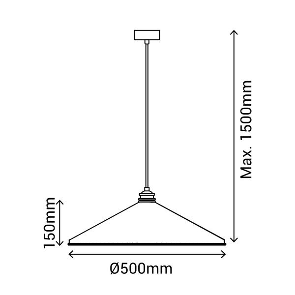 Lampada a sospensione rossa, altezza 150 cm Elena - SULION-image-4