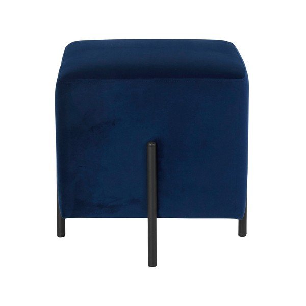 Sgabello in velluto blu scuro Nolan - Støraa-image-1
