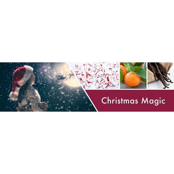 Candela profumata in scatola di vetro Magia del Natale, 150 ore di combustione - Goose Creek-image-1