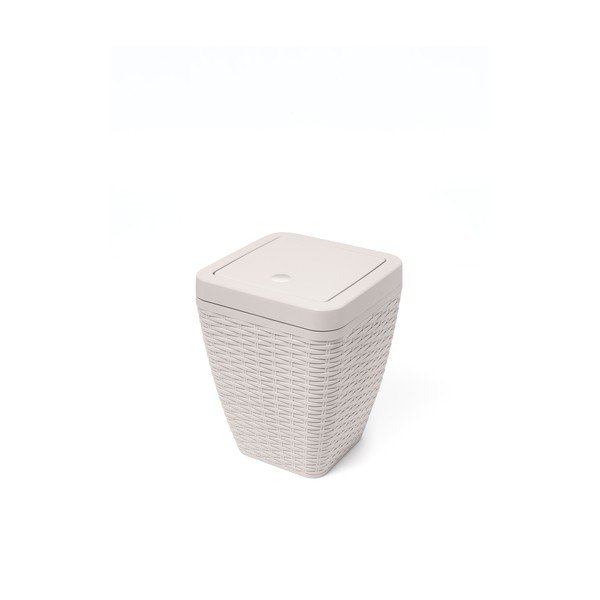 Set cestino da bagno e spazzolino da bagno Calico Cream - Addis-image-2