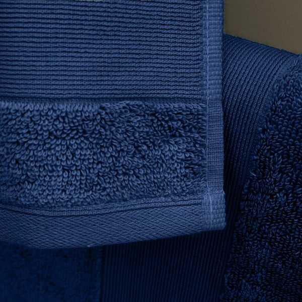 Set di asciugamani per viso e corpo tipo terry blu scuro in cotone 6 pz Anti-Bacterial – Catherine Lansfield-image-3