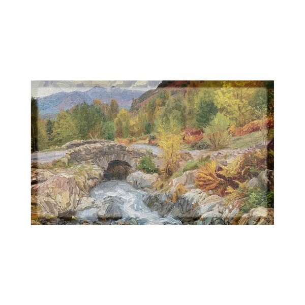 Zerbino in plastica riciclata 40x70 cm Autumn Nature Landscape  – Artsy Doormats
