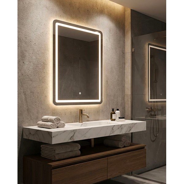 Specchio da parete con illuminazione 60x80 cm Simple – Mauro Ferretti-image-1